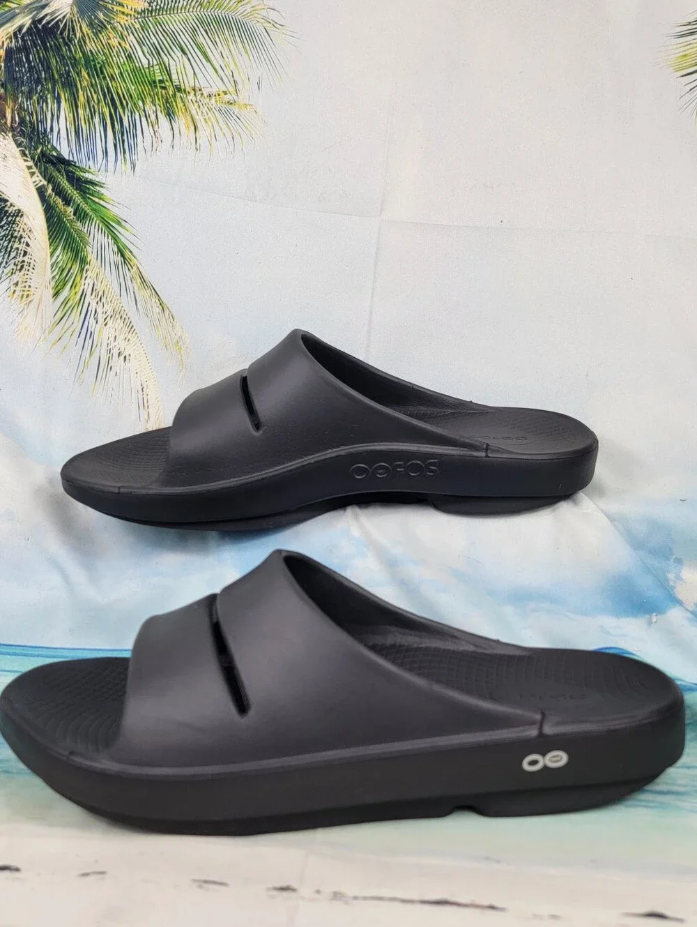 OOFOS OOahh Recovery Slides Mens 12